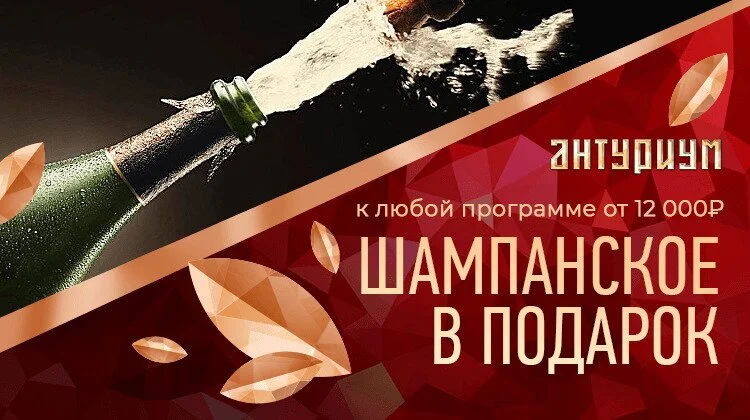 Шампанское в подарок!